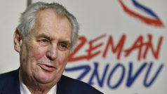 Prezident Miloš Zeman v sobotu 13. ledna na tiskové konferenci