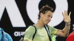 Tomáš Berdych po prohře s Rogerem Federerem v čtvrtfinále Australian Open