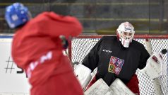 Hráči české reprezentace při prvním tréninku před olympiádou