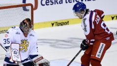 Filip Zadina v utkání s Finskem.