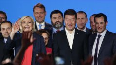 Setkání lídrů nacionalistických a protiimigračních stran v Nice (v popření Marine Le Pen a Tomio Okamura)