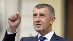 Premiér v demisi Andrej Babiš (ANO) po jednání s prezidentem Milošem Zemanem