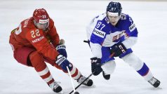 Souboj mezi ruskými a slovenskými hokejisty