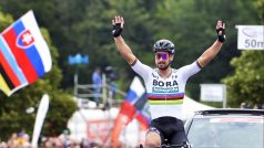 Peter Sagan v cíli