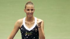 Karolína Plíšková na oblíbených dvorcích v New Yorku