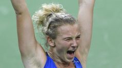 Kateřina Siniaková po vítězství ve Fed Cupu
