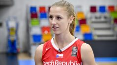 Česká basketbalistka Kateřina Elhotová