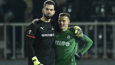 Tomáš Koubek (vlevo) se do Čech vrátil jako brankář Rennes