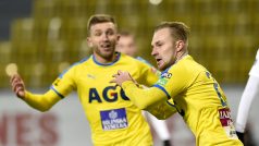 Jakub Hora (vpravo) při zápase proti Liberci