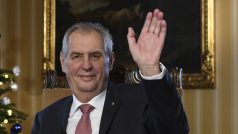 Prezident Miloš Zeman na zámku v Lánech přednesl své vánoční poselství