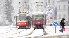 Některé komunikace byly kvůli napadanému sněhu nesjízdné, mnoho spojů nabralo zpoždění a řada příměstských linek vůbec nevyjela.