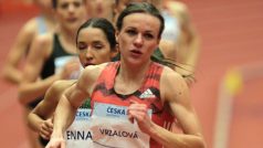 Simona Vrzalová při halovém mítinku v Ostravě