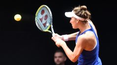 Česká tenistka Markéta Vondroušová hraje v braráži Fed Cupu proti Rebecce Marinové z Kanady