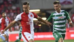 Stanislav Tecl ze Slavie a Daniel Krch z Bohemians