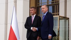 Andrej Babiš a Recep Tayyip Erdogan na třídenní návštěvě Turecka.