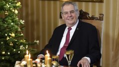 Prezident Miloš Zeman při vánočním poselství 2019