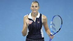 Radost Karolíny Plíškové po postupu do finále turnaje WTA v Brisbane