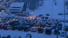 Dopravní situace v Bedřichově před týdnem