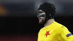 Ondřej Kolář v utkání s Arsenalem