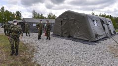 Česká armáda vybudovala zázemí s kapacitou 300 lidí