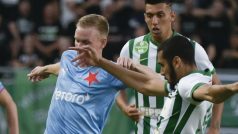 Slávistický záložník Petr Ševčík v utkání proti Ferencvárosi