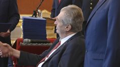 Prezident Miloš Zeman ve středu na Pražském hradě jmenoval téměř čtyři desítky nových soudců