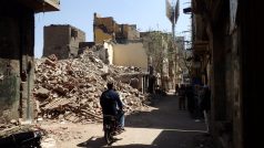 Káhirská čtvrť Maspero, ve které začali bourat domy kvůli developerským plánům