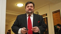 Bývalý poslanec za ČSSD Petr Wolf na snímku z ledna 2012, kdy byl jako obžalovaný u Krajského soudu v Ostravě.