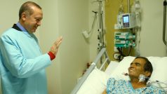 Naima Süleymanoglu v nemocnici navštívil turecký prezident Recep Tayyip Erdogan