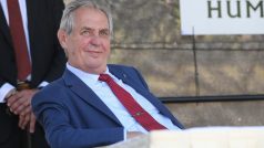 Prezident Miloš Zeman během červencové návštěvy Vysočiny