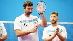 Bývalý badmintonista a nový předseda Českého badmintonového svazu Petr Koukal (vlevo)