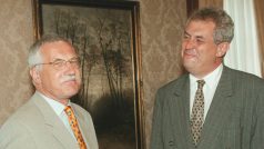 Václav Klaus a Miloš Zeman v roce 1998