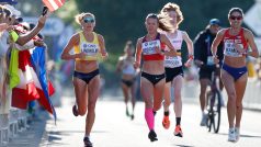 Česká vytrvalkyně Tereza Hrochová při maratonu na mistrovství světa v atletice v Eugene