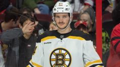 Jakub Lauko v dresu Boston Bruins