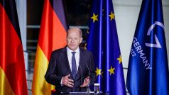 Německý kancléř Olaf Scholz na loňském summitu zemí skupiny G7