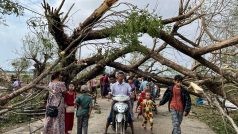 Následky cyklonu Mocha ve městě Kyauktaw na západě Barmy