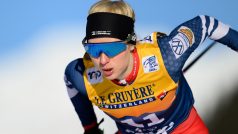 Lyžařka Kateřina Janatová během závodů Tour de Ski