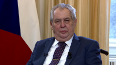 Prezident Miloš Zeman při projevu.