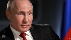 Ruský prezident Vladimir Putin během rozhovoru pro americkou televizi NBC.