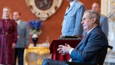 Miloš Zeman při jmenování náčelníka Generálního štábu armády ČR