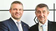 Slovenský premiér Peter Pellegrini a český předseda vlády Andrej Babiš