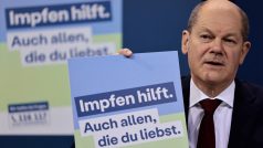 Německý kancléř Olaf Scholz představil kampaň na podporu očkování