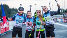 Česká smíšená štafeta ve složení Michal Krčmář, Veronika Vítková, Markéta Davidová vybojovala na šampionátu stříbrné medaile
