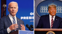Kandidáti na prezidenta Spojených států Joe Biden a Donald Trump