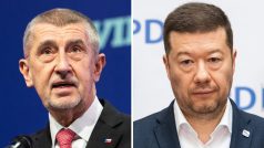 Andrej Babiš a Tomio Okamura