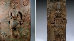 Metropolitní muzeum v New Yorku vrací Nigérii některé artefakty. Vlevo mladší dvořan, vpravo vojenský velitel