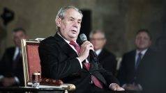 ‚Rád bych s úctou a obdivem vzpomenul Václava Havla,‘ řekl prezident Miloš Zeman  mimo jiné v projevu.