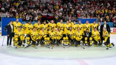 Švédští hokejisté s bronzovými medailemi