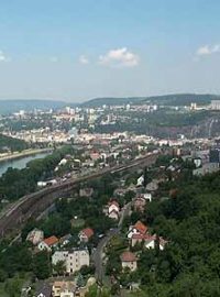 Pohled na Ústí nad Labem