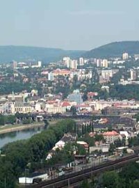 Pohled na město Ústí nad Labem